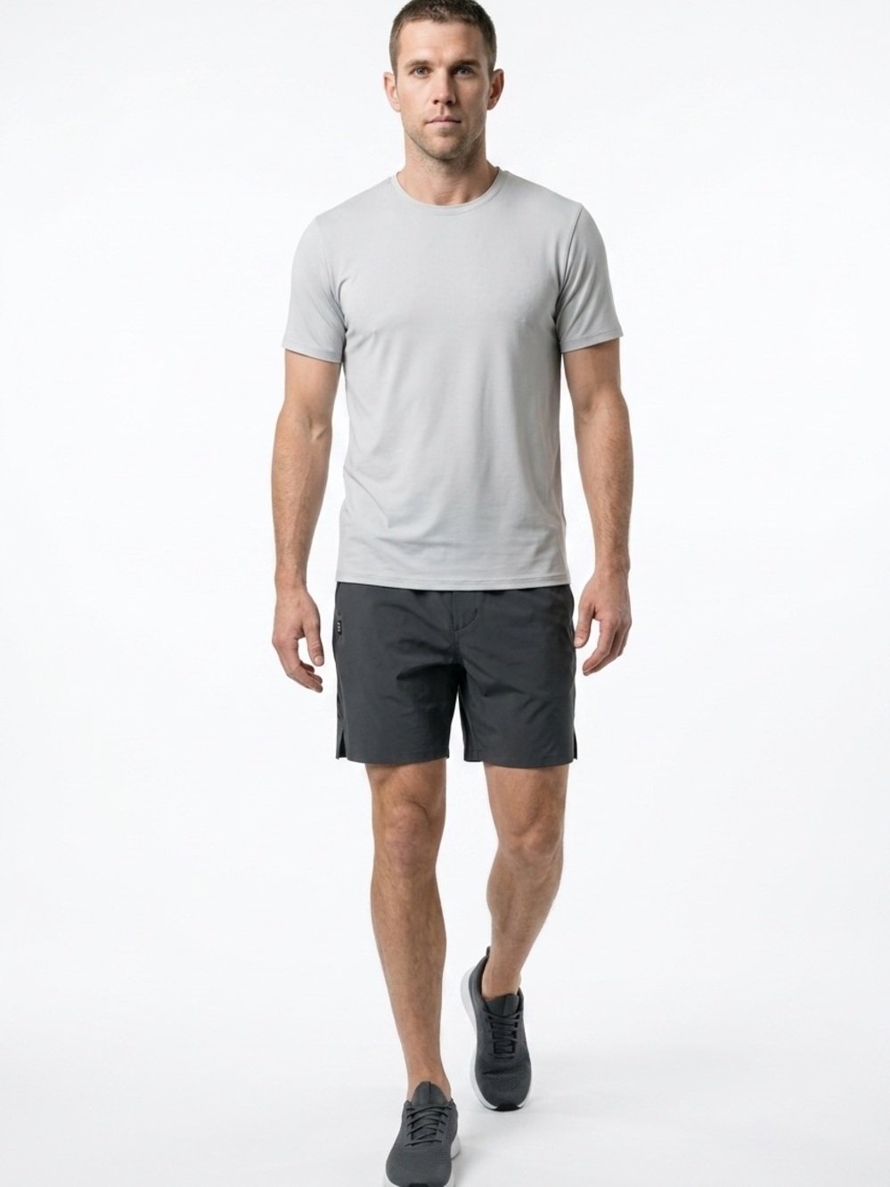 Ten Thousand The Interval Men's XL Gray Unlined 3 Pocket Lightweight Shorts
